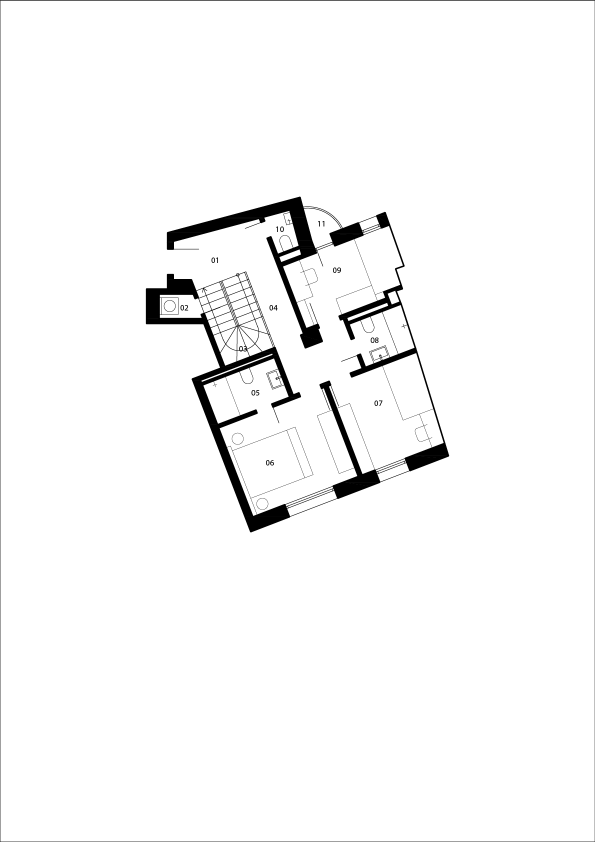 Pôdorys 4. poschodia